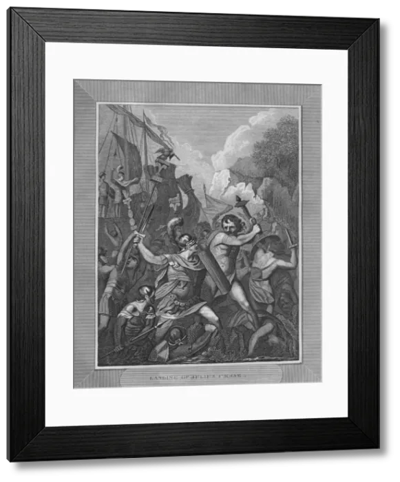 Framed Print : Landing of Julius Caesar, 1838 Framed Print : Landing of Julius Caesar, 1838