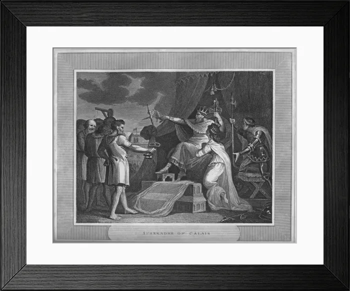 Framed Print : Surrender of Calais, 1838 Framed Print : Surrender of Calais, 1838