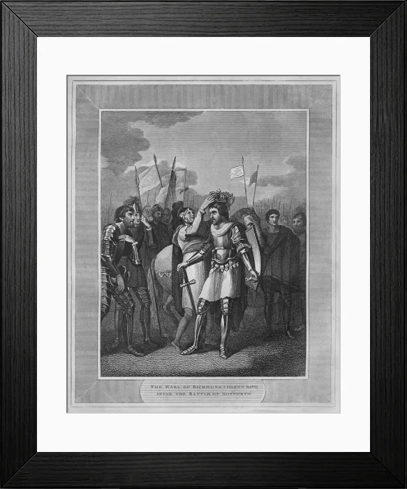 Framed Print : The Earl of Richmond Chosen King After The Battle of Bosworth, 1838 Framed Print : The Earl of Richmond Chosen King After The Battle of Bosworth, 1838