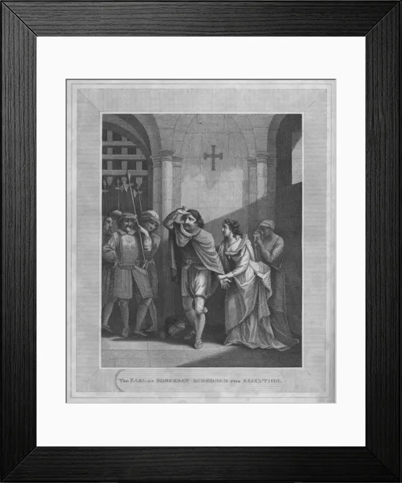 Framed Print : The Earl of Somerset Summoned for Execution, 1838 Framed Print : The Earl of Somerset Summoned for Execution, 1838