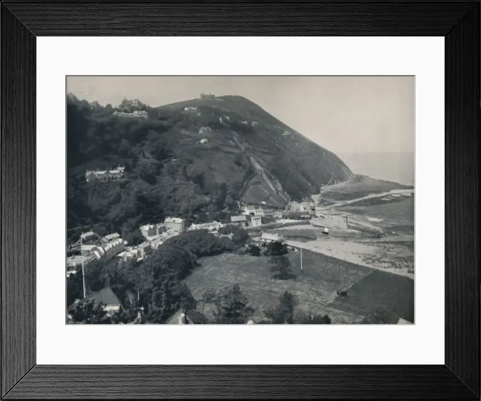 Framed Print : Lynmouth - The Hill, Showing Lynton Above, 1895 Framed Print : Lynmouth - The Hill, Showing Lynton Above, 1895
