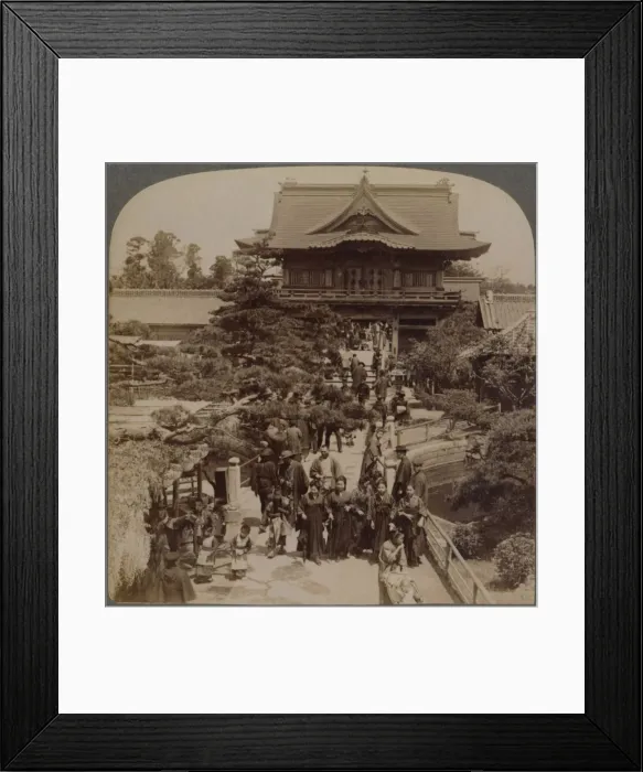 Framed Print : Main gateaway to Shinto Temple, Kameido, Tokyo, Japan, 1904 Framed Print : Main gateaway to Shinto Temple, Kameido, Tokyo, Japan, 1904