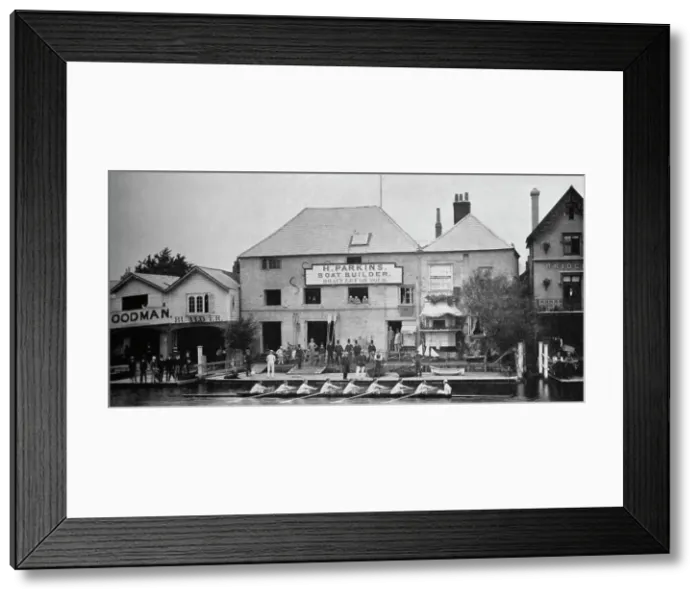 Framed Print : The Boathouse Before Reconstruction, 1882, 1935. Artists: Mr Mundy, Hills and Saunders Framed Print : The Boathouse Before Reconstruction, 1882, 1935. Artists: Mr Mundy, Hills and Saunders