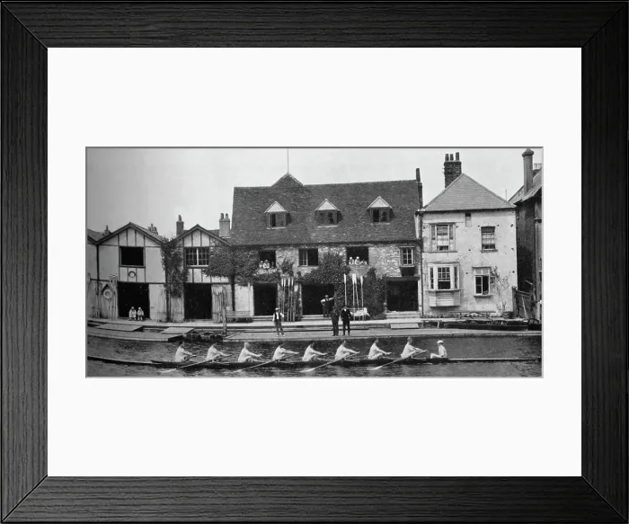 Framed Print : The Boathouse After Reconstruction, 1909, 1935. Artists: Mr Mundy, Hills and Saunders Framed Print : The Boathouse After Reconstruction, 1909, 1935. Artists: Mr Mundy, Hills and Saunders