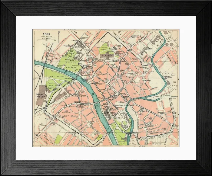 Framed Print : York, c20th Century. Artist: John Bartholomew Framed Print : York, c20th Century. Artist: John Bartholomew