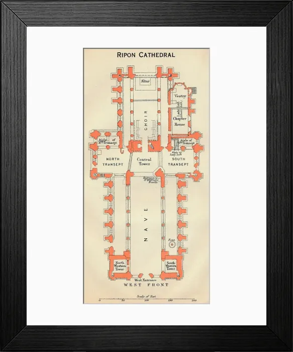 Framed Print : Ripon Cathedral, c20th Century. Artist: John Bartholomew