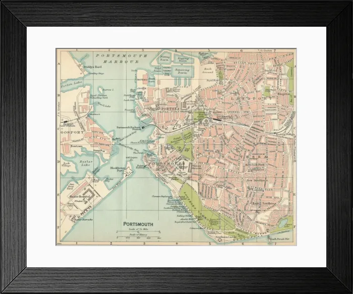 Framed Print : Portsmouth, c20th Century. Artist: John Bartholomew
