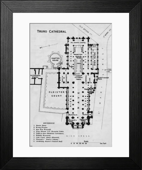 Framed Print : Truro Cathedral, c20th Century. Artist: John Bartholomew Framed Print : Truro Cathedral, c20th Century. Artist: John Bartholomew