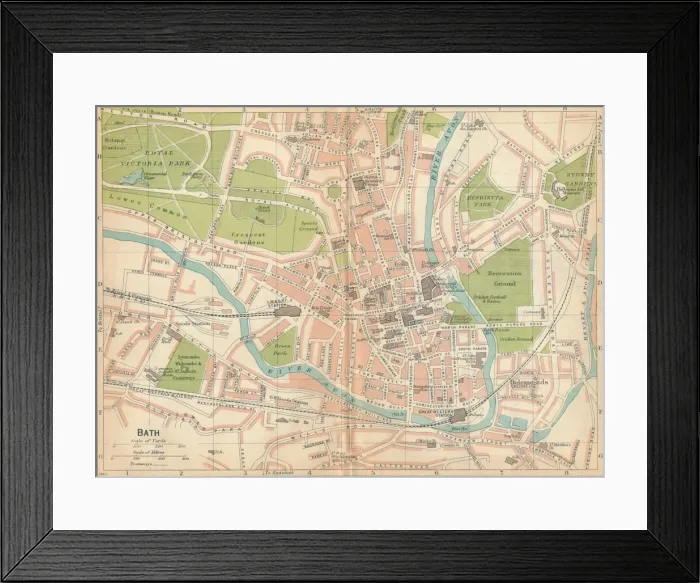 Framed Print : Bath c20th Century. Artist: John Bartholomew Framed Print : Bath c20th Century. Artist: John Bartholomew