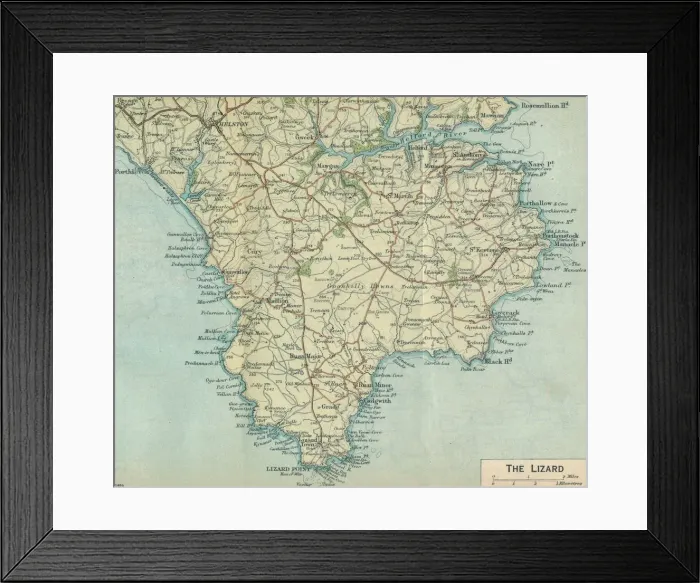 Framed Print : The Lizard, c20th Century. Artist: John Bartholomew Framed Print : The Lizard, c20th Century. Artist: John Bartholomew