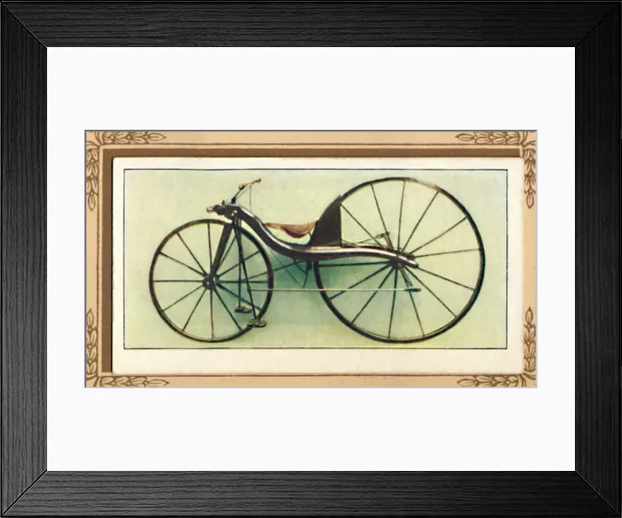 Framed Print : Macmillans Lever-Driven Bicycle, 1839, (1939) Framed Print : Macmillans Lever-Driven Bicycle, 1839, (1939)