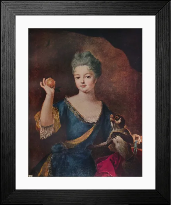 Framed Print : Princess Anne De Bourbon-Conti, 17th century, (c1927). Artist: Alexis Simon Belle Framed Print : Princess Anne De Bourbon-Conti, 17th century, (c1927). Artist: Alexis Simon Belle