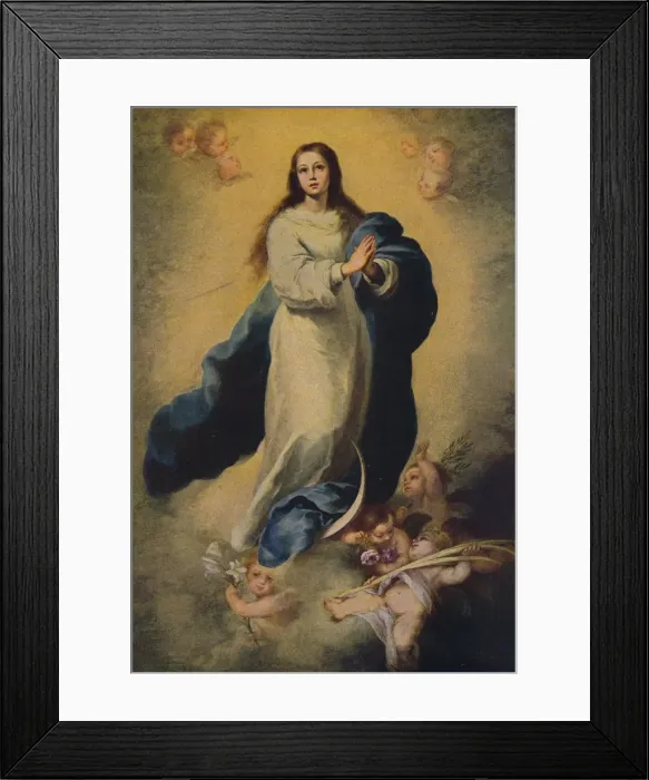 Framed Print : La Concepcion Inmaculada De Maria, (Immaculate Conception), 1660 - 1665, (c1934). Artist: Bartolome Esteban Murillo Framed Print : La Concepcion Inmaculada De Maria, (Immaculate Conception), 1660 - 1665, (c1934). Artist: Bartolome Esteban Murillo