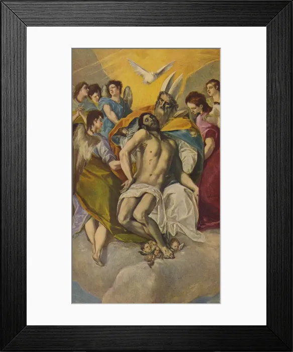 Framed Print : Cristo En Brazos Del Padre Eterno, (Christ in Arms of the Eternal Father), 1577, (c1934). Artist: El Greco Framed Print : Cristo En Brazos Del Padre Eterno, (Christ in Arms of the Eternal Father), 1577, (c1934). Artist: El Greco