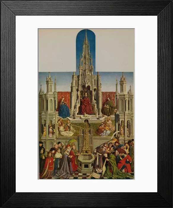 Framed Print : La Fuente De La Vida, (The Fountain of Grace), 1430-1455, (c1934). Artist: Jan van Eyck Framed Print : La Fuente De La Vida, (The Fountain of Grace), 1430-1455, (c1934). Artist: Jan van Eyck