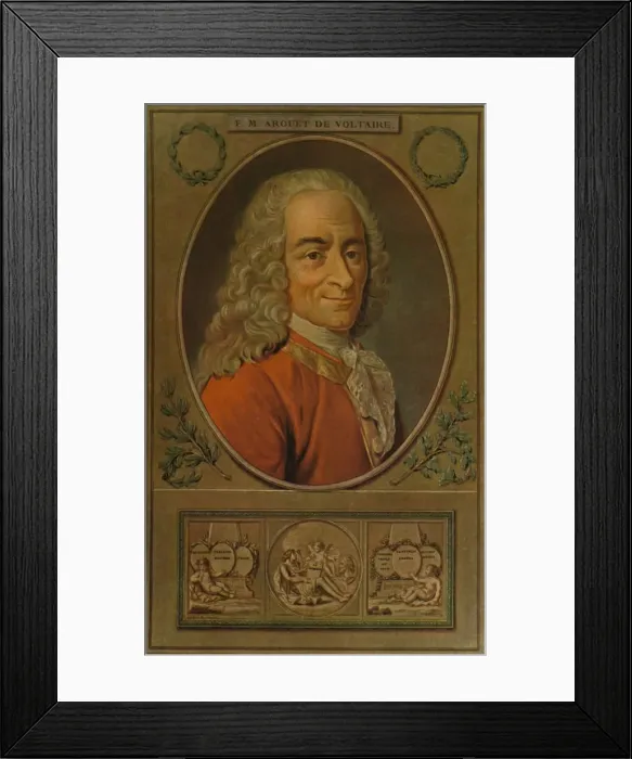 Framed Print : Voltaire, c1770, (1913). Artist: Pierre Michel Alix Framed Print : Voltaire, c1770, (1913). Artist: Pierre Michel Alix