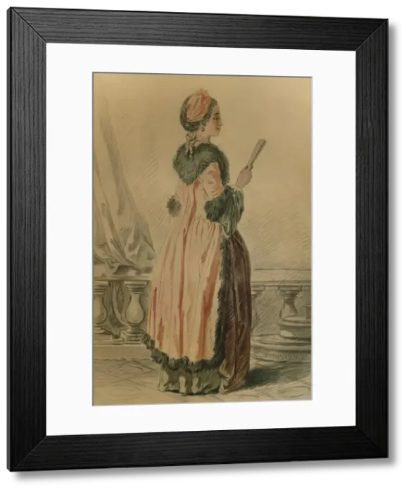 Framed Print : Femme De Chambre Russe, (Russian maid), c1765-1790, (1913). Artist: Louis Marin Bonnet