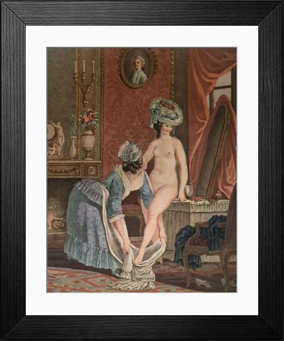 Framed Print : La Toilette, (Bathing), c1765-1790, (1913). Artist: Louis Marin Bonnet Framed Print : La Toilette, (Bathing), c1765-1790, (1913). Artist: Louis Marin Bonnet