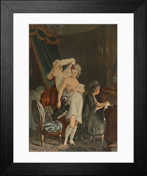 Framed Print : Le Lever, (Getting up), c1770-1810, (1913). Artist: Nicolas-Francois Regnault Framed Print : Le Lever, (Getting up), c1770-1810, (1913). Artist: Nicolas-Francois Regnault