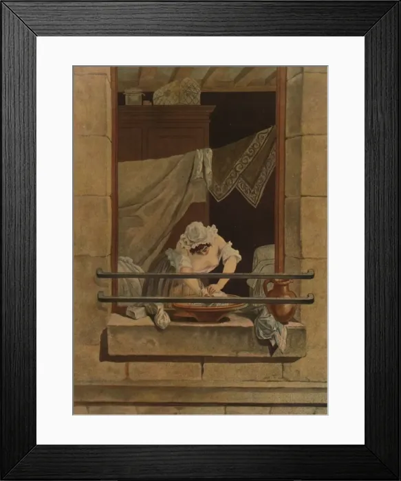 Framed Print : La Savonneuse, (Washerwoman), c1790-1820, (1913). Artists: Laurent Joseph Julien, Jean Baptiste Moret Framed Print : La Savonneuse, (Washerwoman), c1790-1820, (1913). Artists: Laurent Joseph Julien, Jean Baptiste Moret