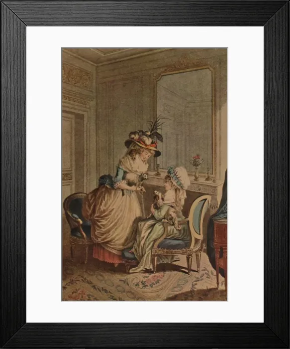 Framed Print : Jamais D Accord, (Never in agreement), 1785-1810, (1913). Artist: Augustin Le Grand Framed Print : Jamais D Accord, (Never in agreement), 1785-1810, (1913). Artist: Augustin Le Grand