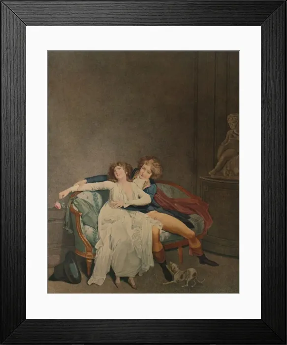Framed Print : La Dispute De La Rose, c1840, (1913). Artist: Joseph Eymar Framed Print : La Dispute De La Rose, c1840, (1913). Artist: Joseph Eymar