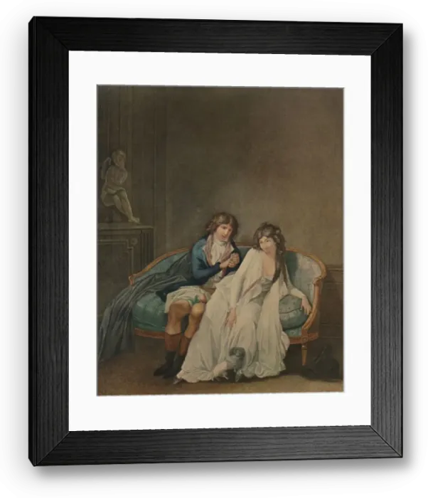 Framed Print : La Rose Prise, c1820-1840, (1913). Artist: Frederic Cazenave Framed Print : La Rose Prise, c1820-1840, (1913). Artist: Frederic Cazenave