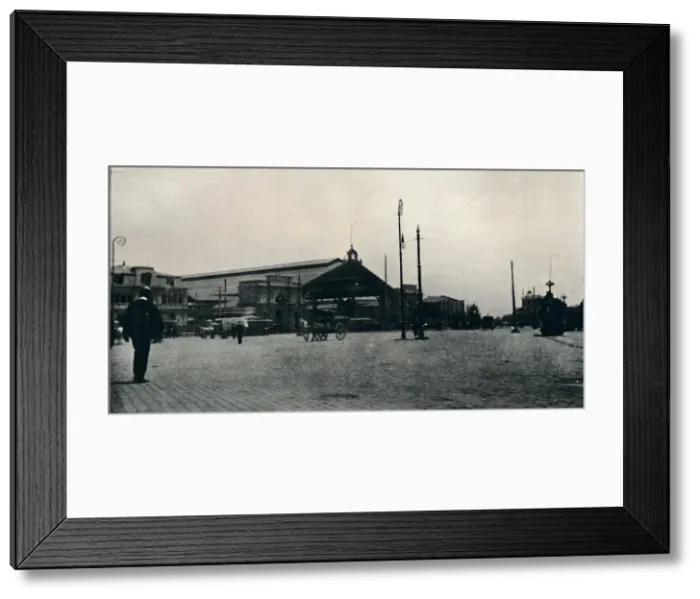 Framed Print : The Railway Station, Santiago, 1911 Framed Print : The Railway Station, Santiago, 1911
