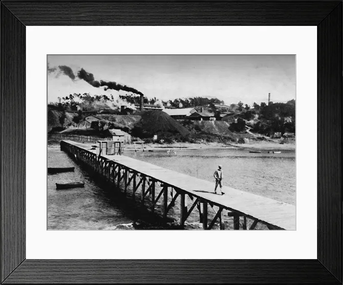 Framed Print : The Arauco District To-Day, Wharf at Lota, 1911 Framed Print : The Arauco District To-Day, Wharf at Lota, 1911
