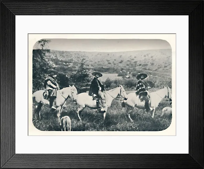 Framed Print : Chillan Cowboys, 1911 Framed Print : Chillan Cowboys, 1911