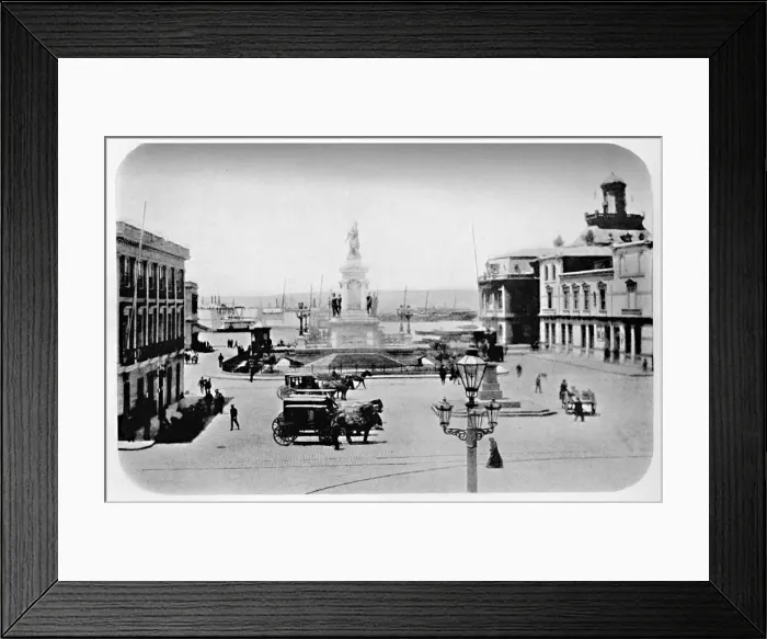 Framed Print : Landing Stage at Valparaiso, 1911 Framed Print : Landing Stage at Valparaiso, 1911