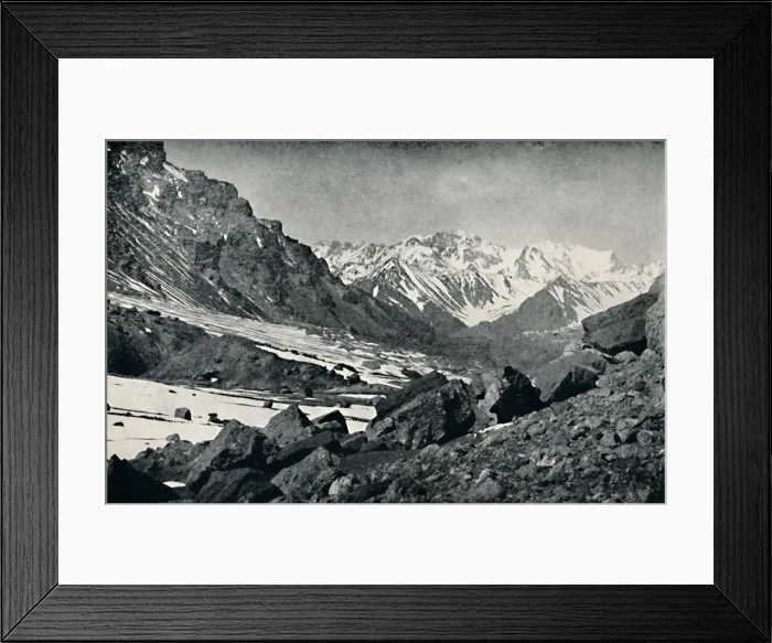 Framed Print : The Southern Precipice of Aconcagua, 1911 Framed Print : The Southern Precipice of Aconcagua, 1911