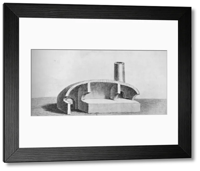 Framed Print : Furnace Used In The Smelling of Copper, c1826, (1911) Framed Print : Furnace Used In The Smelling of Copper, c1826, (1911)