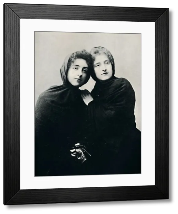 Framed Print : Chilian Ladies in Church Attire (Manto), 1911 Framed Print : Chilian Ladies in Church Attire (Manto), 1911