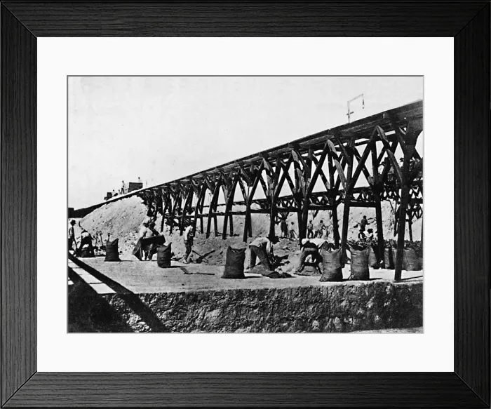 Framed Print : Sacking Nitrate, 1911 Framed Print : Sacking Nitrate, 1911