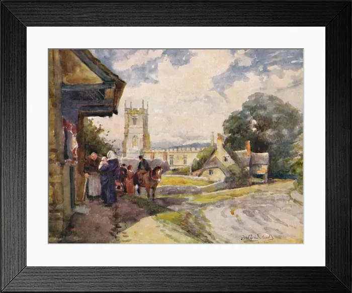 Framed Print : Long Compton, c1900. Artist: William Biscombe Gardner Framed Print : Long Compton, c1900. Artist: William Biscombe Gardner