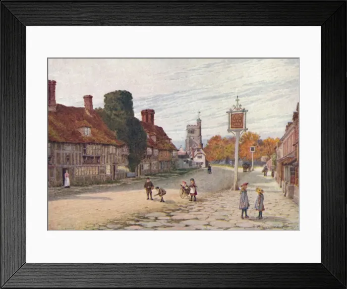 Framed Print : Biddenden, c1900. Artist: William Biscombe Gardner Framed Print : Biddenden, c1900. Artist: William Biscombe Gardner