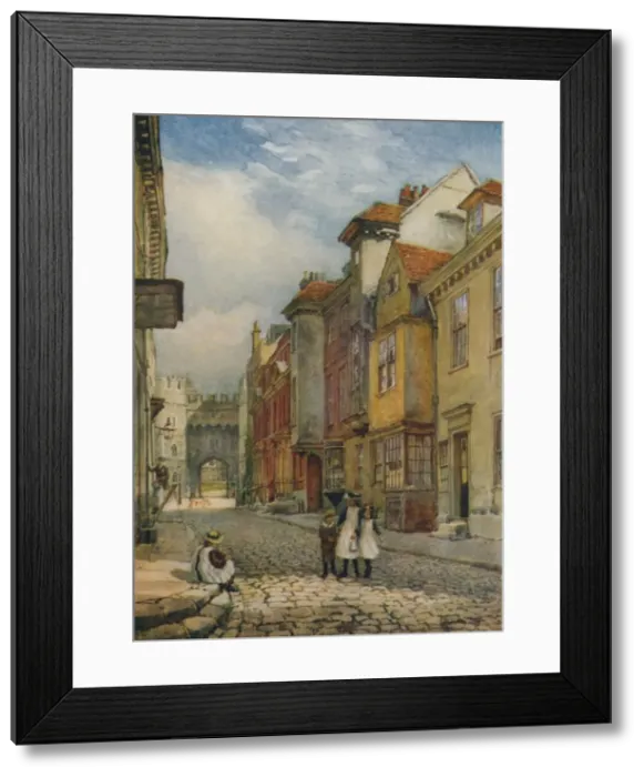 Framed Print : Church Street, Looking North, c1900. Artist: William Biscombe Gardner Framed Print : Church Street, Looking North, c1900. Artist: William Biscombe Gardner