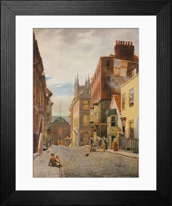 Framed Print : Church Street, Looking South, c1900. Artist: William Biscombe Gardner