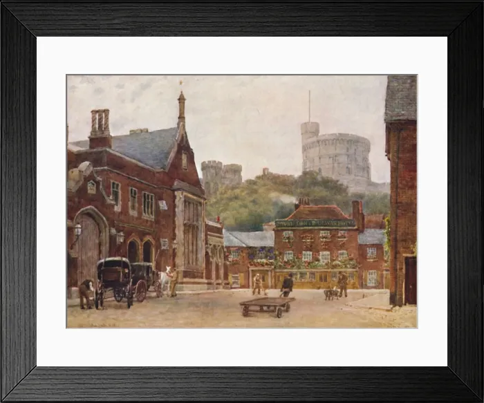 Framed Print : The Round Tower and the South-Western Railway Station, c1900. Artist: William Biscombe Gardner Framed Print : The Round Tower and the South-Western Railway Station, c1900. Artist: William Biscombe Gardner