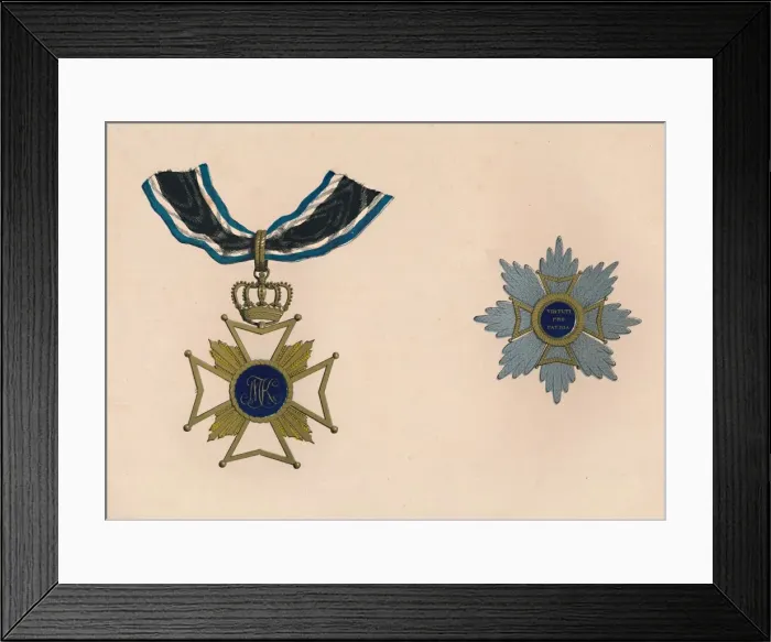 Framed Print : The Military Order of Max Joseph, c19th century Framed Print : The Military Order of Max Joseph, c19th century