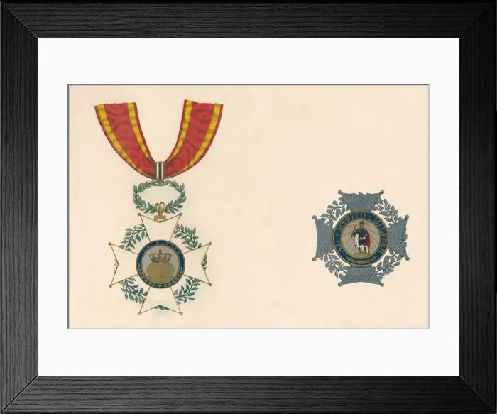 Framed Print : The Order of St. Ferdinand of Spain, c19th century Framed Print : The Order of St. Ferdinand of Spain, c19th century