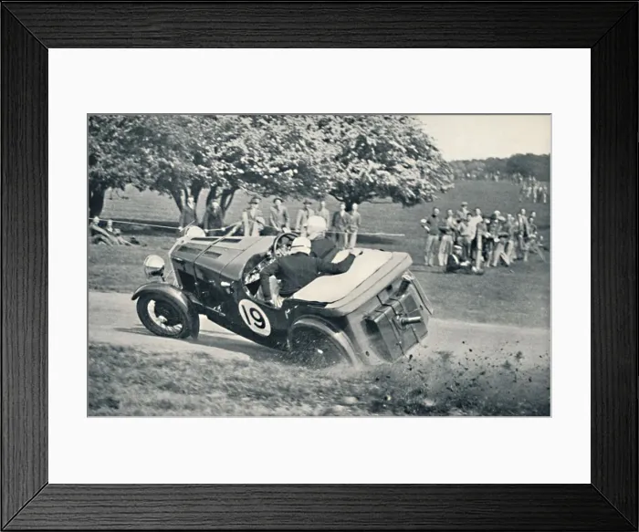 Framed Print : The beginning of a spill at Donington Park, 1937 Framed Print : The beginning of a spill at Donington Park, 1937