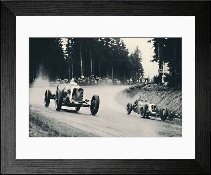 Framed Print : Motor racing on the Nurburg Ring, 1937 Framed Print : Motor racing on the Nurburg Ring, 1937