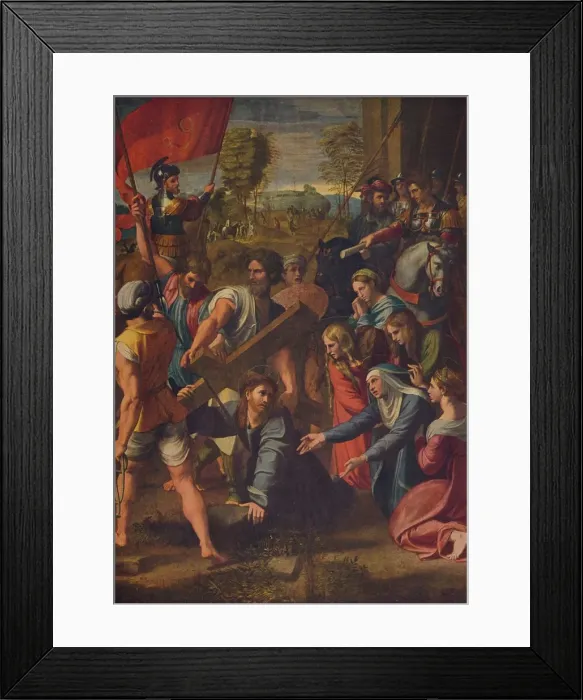 Framed Print : El Pasmo de Sicilia, (Christ Falling on the Way to Calvary), c1515, (c1934). Artist: Raphael Framed Print : El Pasmo de Sicilia, (Christ Falling on the Way to Calvary), c1515, (c1934). Artist: Raphael