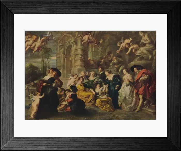 Framed Print : El Jardin Del Amor, (The Garden of Love), 1633, (c1934). Artist: Peter Paul Rubens Framed Print : El Jardin Del Amor, (The Garden of Love), 1633, (c1934). Artist: Peter Paul Rubens