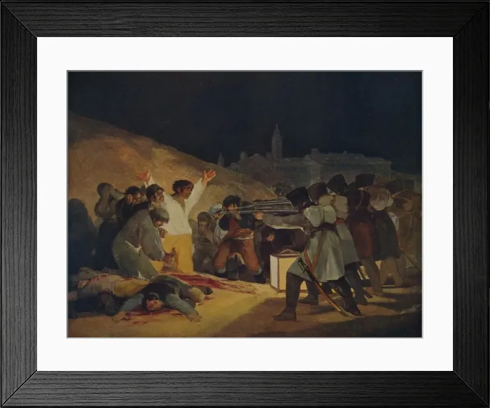 Framed Print : Escenas Del 3 De Mayo De 1808, (May 3, 1808 in Madrid), 1814, (c1934). Artist: Francisco Goya Framed Print : Escenas Del 3 De Mayo De 1808, (May 3, 1808 in Madrid), 1814, (c1934). Artist: Francisco Goya