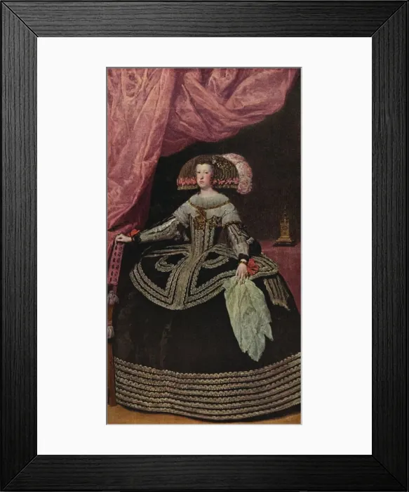 Framed Print : Queen Mariana of Austria, 1652-1653 (1939). Artist: Diego Velasquez Framed Print : Queen Mariana of Austria, 1652-1653 (1939). Artist: Diego Velasquez
