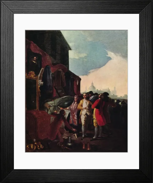Framed Print : A Fair in Madrid, 1779 (1939). Artist: Francisco Goya Framed Print : A Fair in Madrid, 1779 (1939). Artist: Francisco Goya