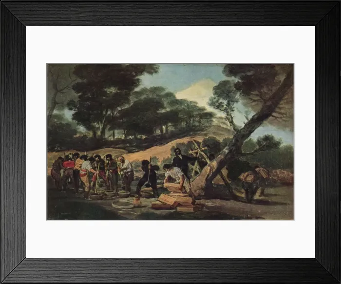 Framed Print : Powder production in the Sierra de Tardienta, 1814 (1939). Artist: Francisco Goya Framed Print : Powder production in the Sierra de Tardienta, 1814 (1939). Artist: Francisco Goya